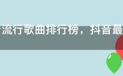 抖音流行歌曲排行榜，抖音最火的100首歌曲