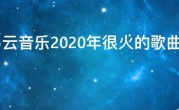 网易云音乐2020年很火的歌曲，网易云音乐人最热的歌曲