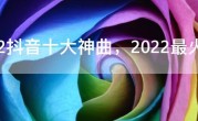 2022抖音十大神曲，2022最火的歌曲前十名