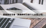 美国商标注册（美国商标注册个人还是公司）